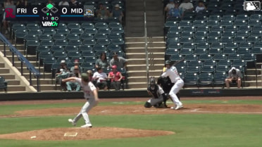 Brennan Milone doubles (7) on a sharp line drive to left fielder Orlando Martinez. Bobby Boser scores.