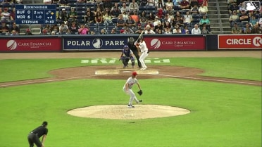 Nate Eaton homers (9) on a line drive to center field. Franklin Arias scores.