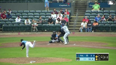 Kyle Nevin singles on a ground ball to right fielder Lazaro Montes. Kendall George scores.