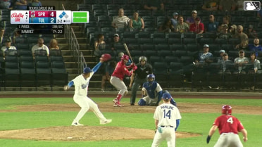 Trey Paige singles on a line drive to center fielder Kendall George. Chase Davis scores. Zach Levenson scores.