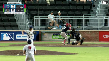 Nathan Humphreys triples (1) on a line drive to right fielder Maxton Martin. Robert Phelps scores.