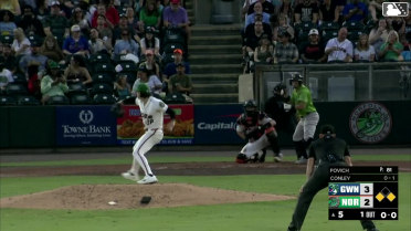 Cal Conley singles on a soft bunt ground ball to first baseman Creed Willems. Patrick Clohisy scores. Brewer Hicklen to 2nd.
