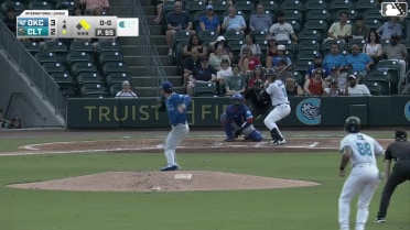 Ryan Galanie homers (8) on a fly ball to right field. Korey Lee scores. Dustin Harris scores.