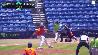 Ichiro Cano singles on a ground ball to right fielder Heriberto Rincon. Arnaldo Lantigua scores. Rafhlmil Torres to 3rd. Drew Davies to 2nd.