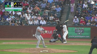 Easton Carmichael singles on a sharp line drive to left fielder Elijah Nunez. Dylan Palmer scores. Jesus Castillo scores.