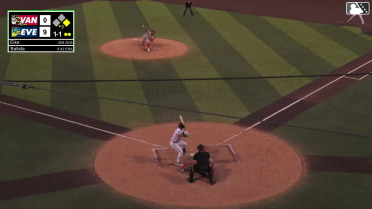 Brandon Eike homers (21) on a fly ball to right center field. Anthony Donofrio scores.