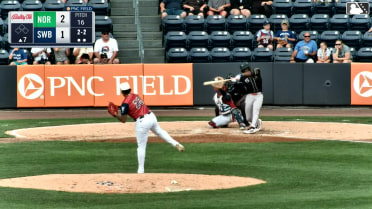 Bryan Ramos strikes out swinging.