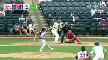 Joe Vetrano singles on a sharp line drive to right fielder Chase Davis. Chris Newell scores. Frank Rodriguez to 3rd.