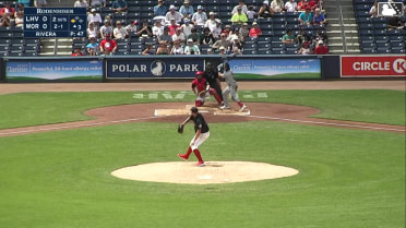 Colby Thomas singles on a sharp line drive to left fielder Kristian Campbell. Dylan Moore scores.