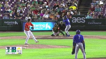 Chris Brito grounds into a double play, shortstop Justin Lebron to second baseman Eric Becker to first baseman Ty Doucette. Zion Rose out at 2nd. Chris Brito out at 1st.