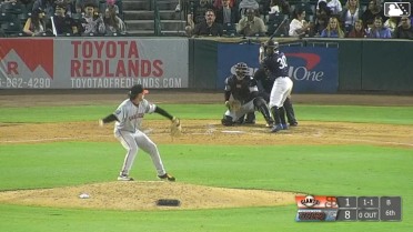 Ricardo Cova doubles (19) on a line drive to center fielder Andy Polanco. Dervy Ventura scores.