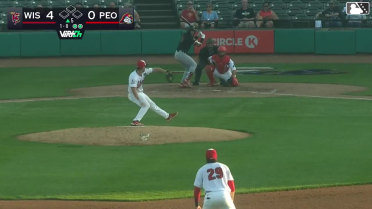 Luis Castillo homers (8) on a fly ball to right field.