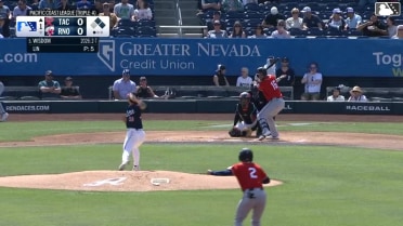 Patrick Wisdom homers (2) on a fly ball to left center field. Rhylan Thomas scores. Connor Joe scores.