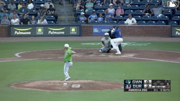 Nick Madrigal homers (1) on a fly ball to left center field.