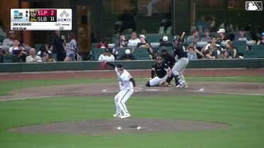 Nick Solak homers (2) on a fly ball to center field.