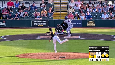 Jamari Baylor singles on a line drive to right fielder Cristian Jauregui. Branny De Oleo scores. AJ Salgado to 3rd.