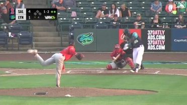 Dalton Rogers records his seventh strikeout of game