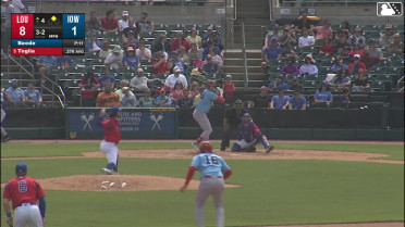 Michael Toglia doubles (7) on a fly ball to left fielder Justin Dean. Noelvi Marte scores.