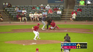 Dylan Dreiling singles on a line drive to right fielder Lazaro Montes. Ian Moller scores. Corey Joyce scores. Frainyer Chavez to 3rd.