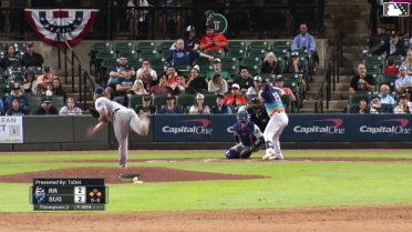 Kellen Strahm singles on a ground ball to left fielder Trevor Hauver. CJ Alexander scores. Jack Winkler to 2nd.