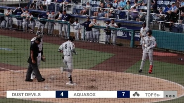 Mac McCroskey's first multihomer game