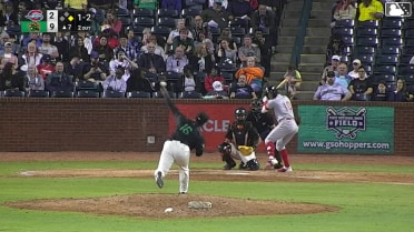 Henry Godbout homers (6) on a fly ball to left field. Justin Gonzales scores.