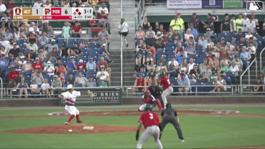 Callan Moss singles on a ground ball to center fielder Miguel Bleis. Lonnie White Jr. scores. Titus Dumitru to 2nd.