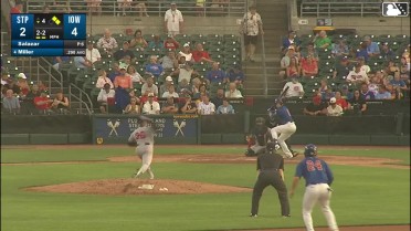 Owen Miller doubles (16) on a sharp line drive to right fielder Kala'i Rosario. Jonathon Long scores. BJ Murray to 3rd.