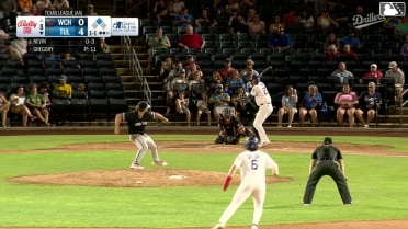 Kyle Nevin singles on a ground ball to left fielder Caleb Roberts. Jake Gelof scores. Kyle Nevin to 2nd.