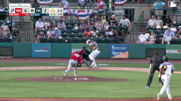 Angel Mateo singles on a line drive to left fielder Braden Holcomb. Dean Moss scores. Brody Donay to 2nd.