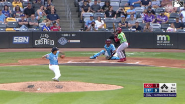 Francisco Urbaez homers (4) on a line drive to center field.