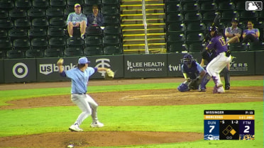 Yasser Mercedes homers (3) on a fly ball to left field. Dameury Pena scores.