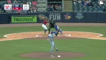 Jace Jung homers (2) on a fly ball to left field.