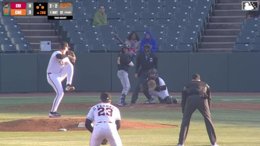 Aaron Antonini grounds into a force out, second baseman Aron Estrada to shortstop Griff O'Ferrall. Justice Bigbie scores. E.J. Exposito out at 2nd. Aaron Antonini to 1st.