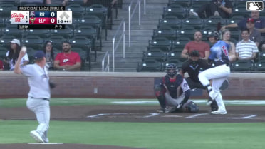 Nick Solak homers (14) on a fly ball to left center field.