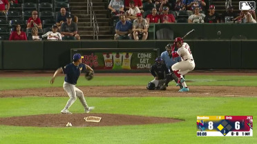 Deniel Ortiz out on a sacrifice fly to center fielder Carson Roccaforte. Rainiel Rodriguez scores.