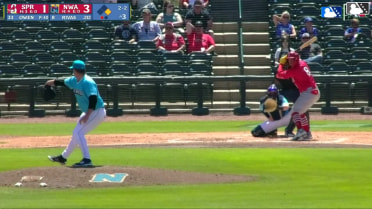 Jeremy Rivas homers (2) on a line drive to left center field. Chase Davis scores.