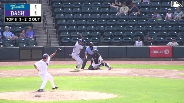 Anthony Huezo singles on a ground ball to left fielder Nick McLain. Justin Thomas Jr. scores. Ethan Frey to 3rd. Anthony Huezo to 2nd.