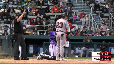 Carlos Gutierrez's first Single-A hit