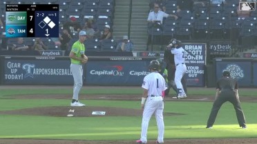 Luke Pettitte hits RBI single in first pro at-bat