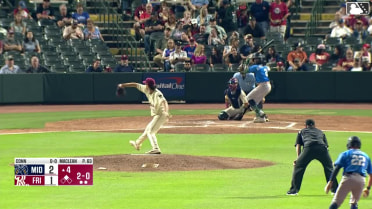 Joshua Kuroda-Grauer doubles (3) on a sharp line drive to left fielder Jake Snider. Ryan Lasko scores.