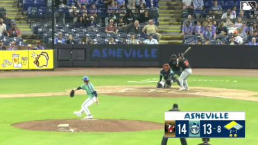 Colin Burgess doubles (5) on a sharp fly ball to center fielder Ethan Frey. Cody Miller scores. Colby Jones scores.
