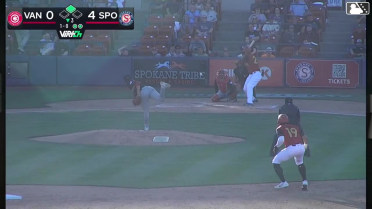 Kevin Fitzer singles on a soft line drive to right fielder Alexis Hernandez. Alan Espinal scores.