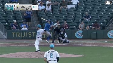 Jack Suwinski homers (14) on a line drive to right field.