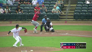 Chase Davis homers (7) on a fly ball to right field.