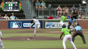 Casey Cook homers (2) on a fly ball to right center field. Esteban Mejia scores.