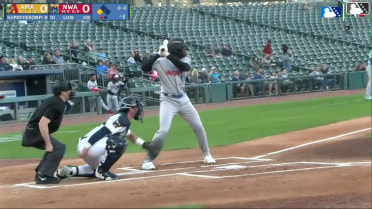 Jansel Luis out on a sacrifice fly to right fielder Sam Kulasingam. Angel Ortiz scores.