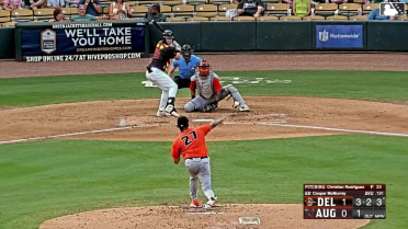 Cooper McMurray homers (6) on a fly ball to left center field.