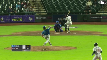 Gilberto Celestino doubles (2) on a line drive to right fielder James Tibbs III. Dairon Blanco scores.