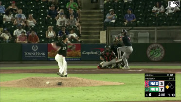 Ethan Murray homers (4) on a fly ball to left field. Akil Baddoo scores.